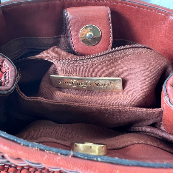 Preston & York Brown Woven Crossbody Bag - Picture 6 of 8